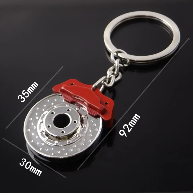 Car Tuning AccessoriesKeychainTurbo Car PendantCar Wheel PistonKeychainDisc Brake Pads Key Rings keychains key rings