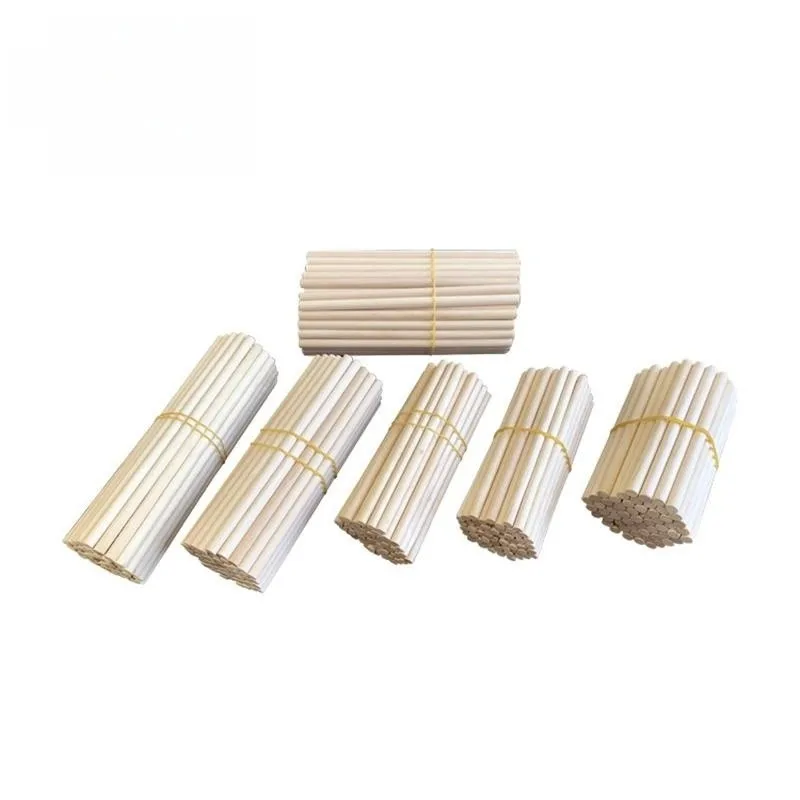 Biodegradable Natural Disposable Bamboo Round Popsicle Ice Cream Sticks