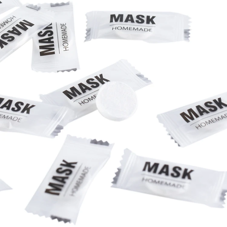 Beauty Cosmetic Pill Facial Mask Wholesale Natural Cotton Diy Compressed Sheet for