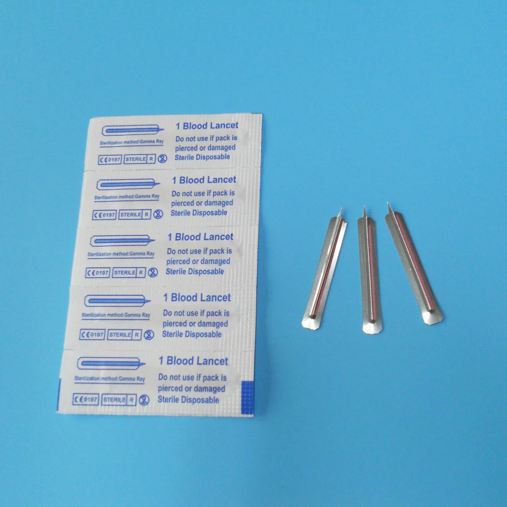 Economical Custom Design China Disposable Stainless Steel Safety Blood Lancets 30g