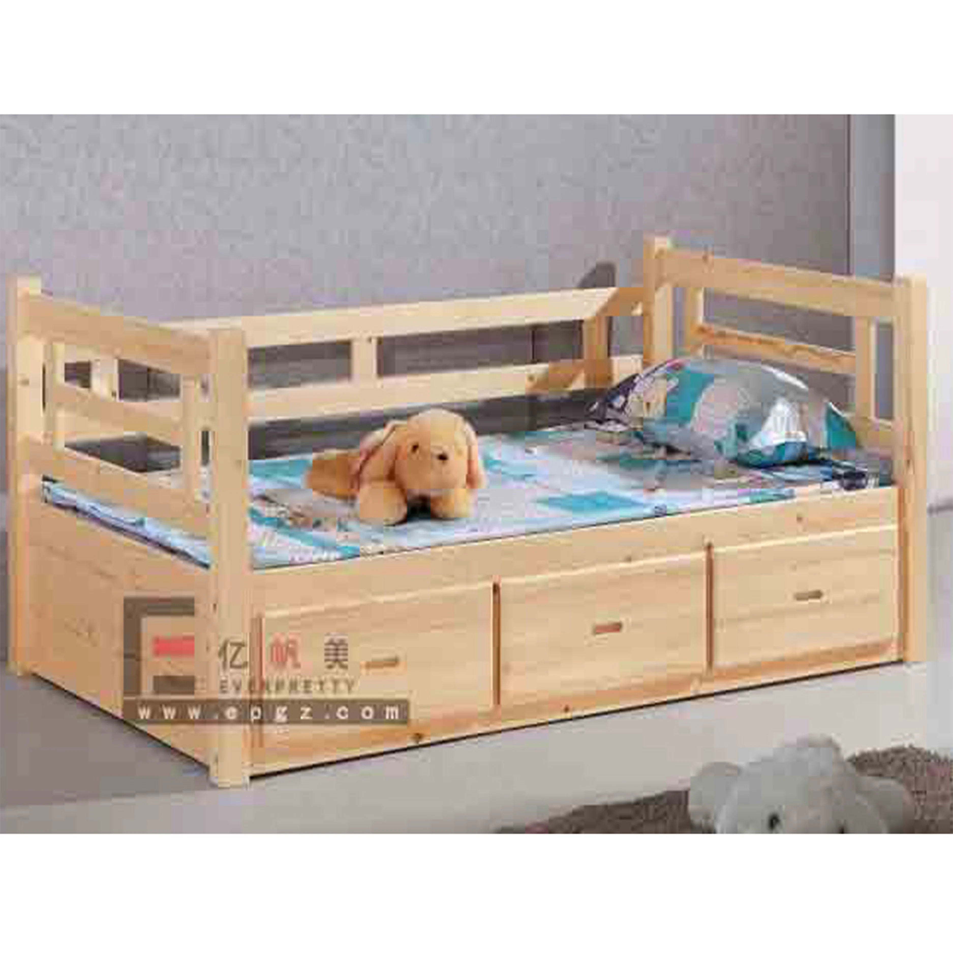 High Quality Ergonomics New Design Wooden Children Bunk Bed Furniture for Kids