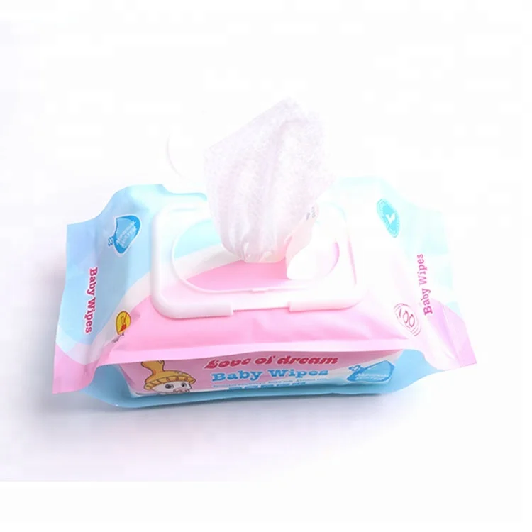 Wholesale Organic OEM Private Label Non Alcohol Custom Baby Cotton Wet Tissue Wipes