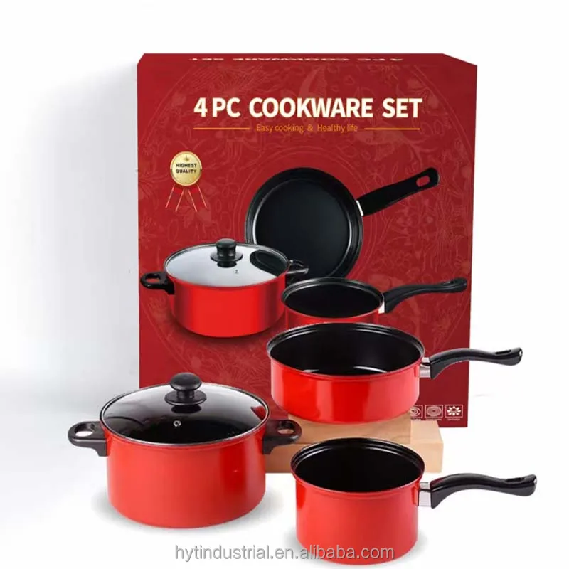 Non-stick Kitchen Cooking  Sauce Soup Pot Kitchen Cookware  Pots Pans Sets Stainless Steel Cooking Pot Cookware Sets