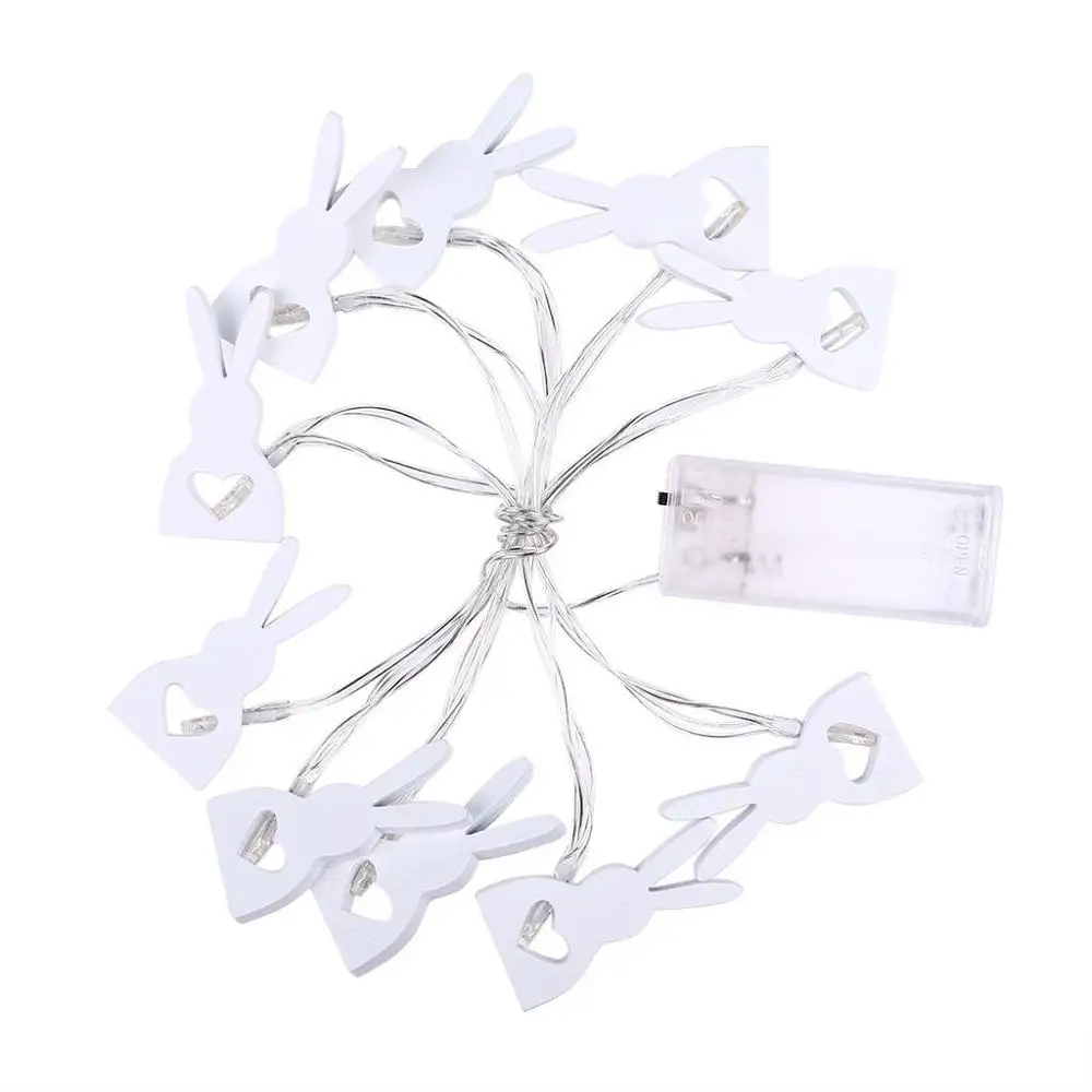 Easter Bunny Rabbit String Lights Copper Wire  for Spring Festive Patio Birthday Christmas