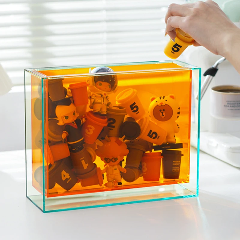 Opening Acrylic Storage Box Container Cubes Storage Box Stackable Clear Acrylic Plastic Storage Boxes & Bins Food Container