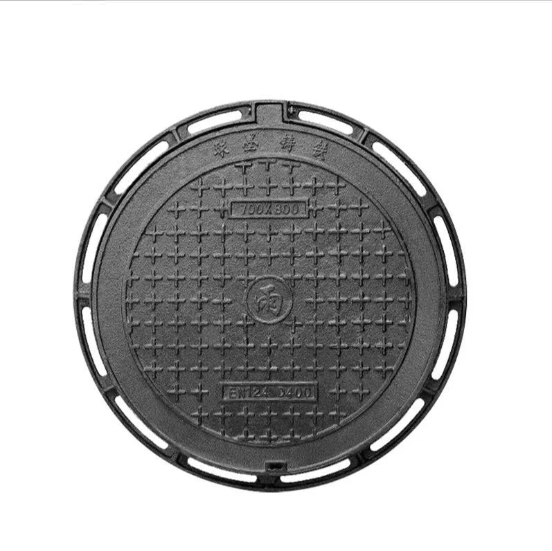 EN124 1994 Anti-settling ductile iron manhole cover heavy duty customizable D400 700*800