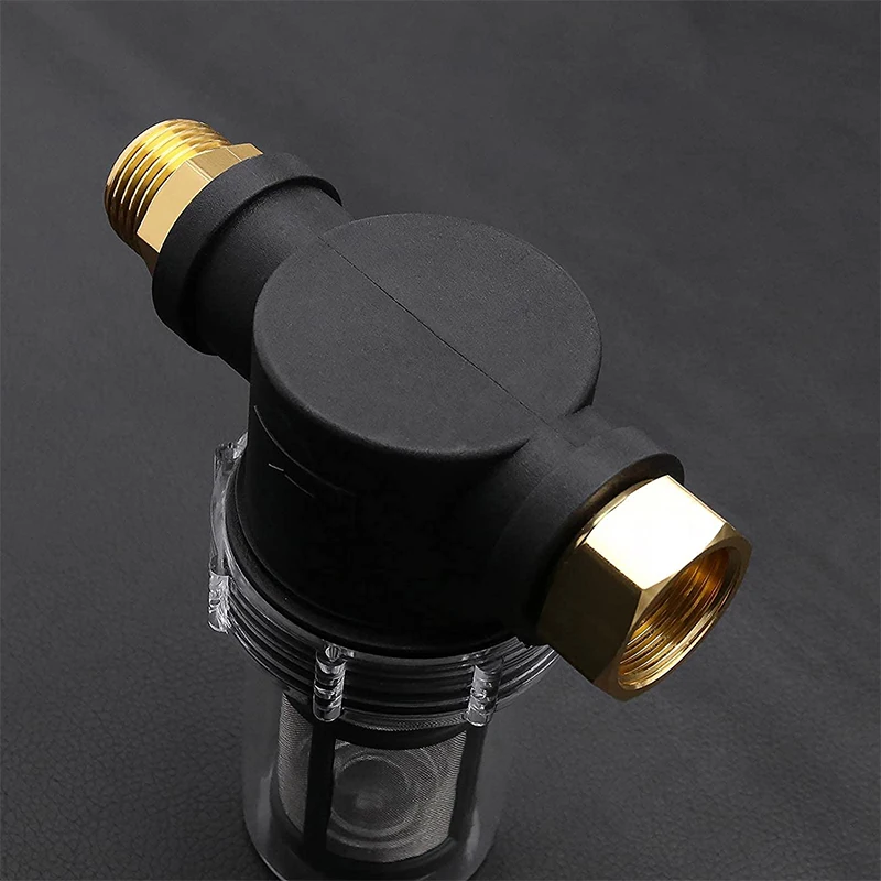 Garden Hose Filter Attachment 40 Mesh for Outdoor Gardening Inlet Water Pressure Washer Car Wash Garden Hose 3/4GHT