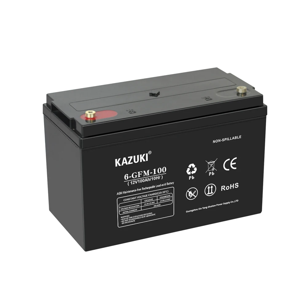 high quality factory price 12V100AH ups lead-Acid AGM Battery