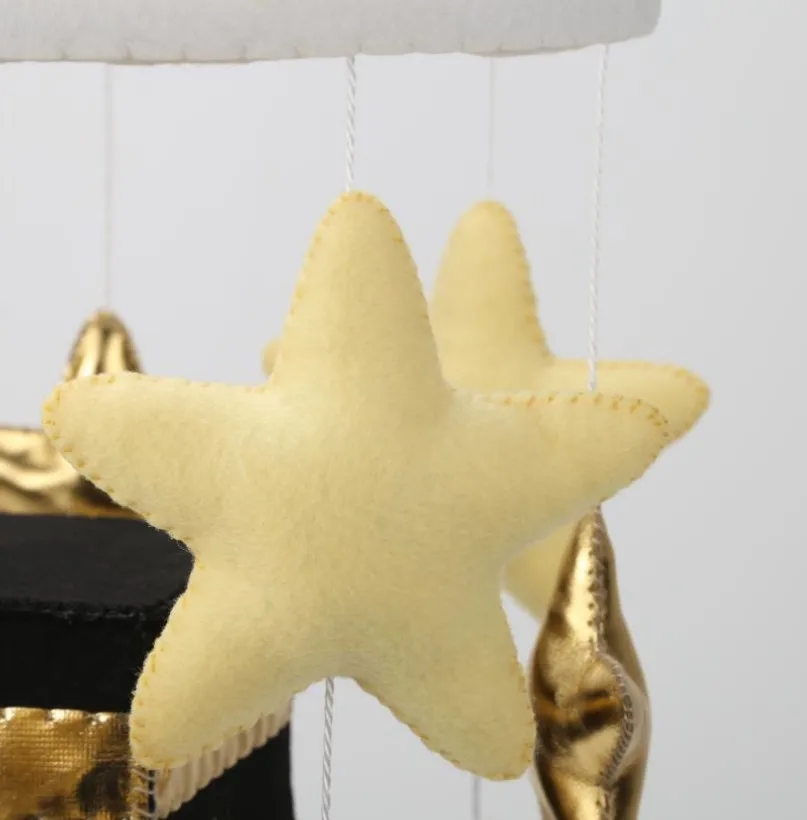 muslim baby mobile felt moon and star cube Kaaba Islamic cot mobile quran crib mobile