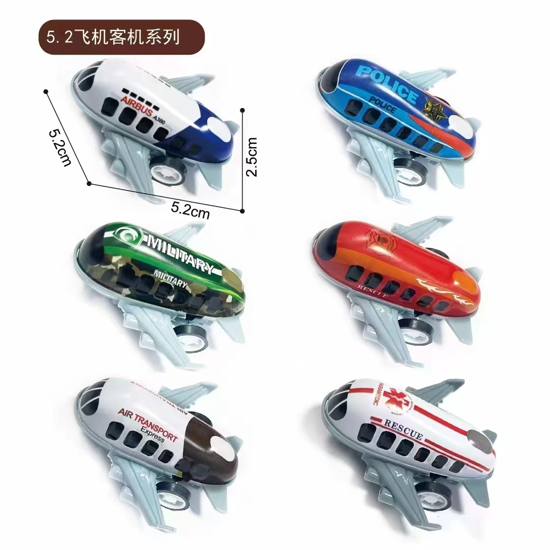 Factory 2024 new toys 5.2 cm die cast Vehicle Model metal Alloy pull back Mini plane
