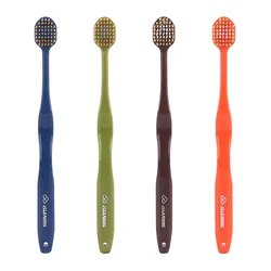 High quality plastic brushcleaning adult bristle soft tooth brush with wide head