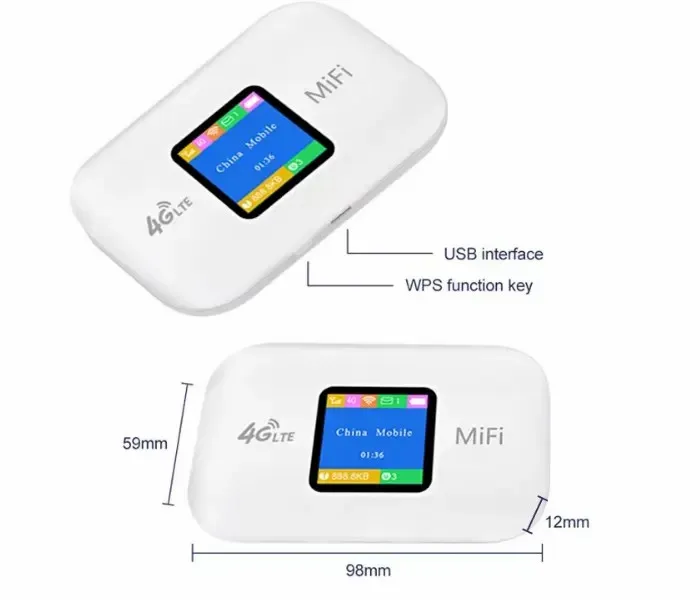 4G Hotspot Wifi Router Mobile150Mbps CPE 4G LTE Router Pocket Mobile Hotspot For Travel 3000mAh Battery High Speed Internet
