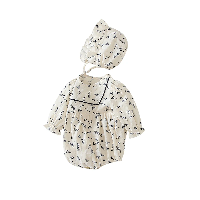 Baby Spring Cotton Romper Footie Girl Fashion Nova With Hoodd Newborn Baby Clothes Brands