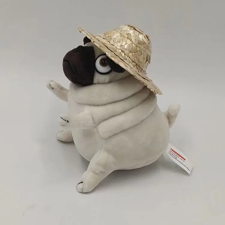 Factory Sale Lovely 10/15/16cm Pug Puppy Keychain Small Ugly Pug Dog Plush Doll Key Ring Fat Dog Pendant Backpack Accessories