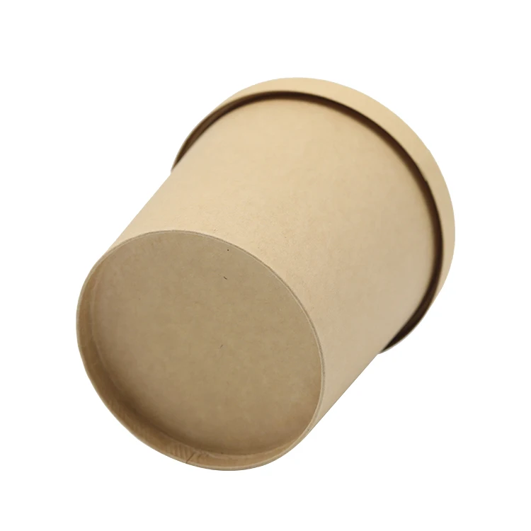 
High quality OEM ODM food storage kraft hot soup cups with lids 