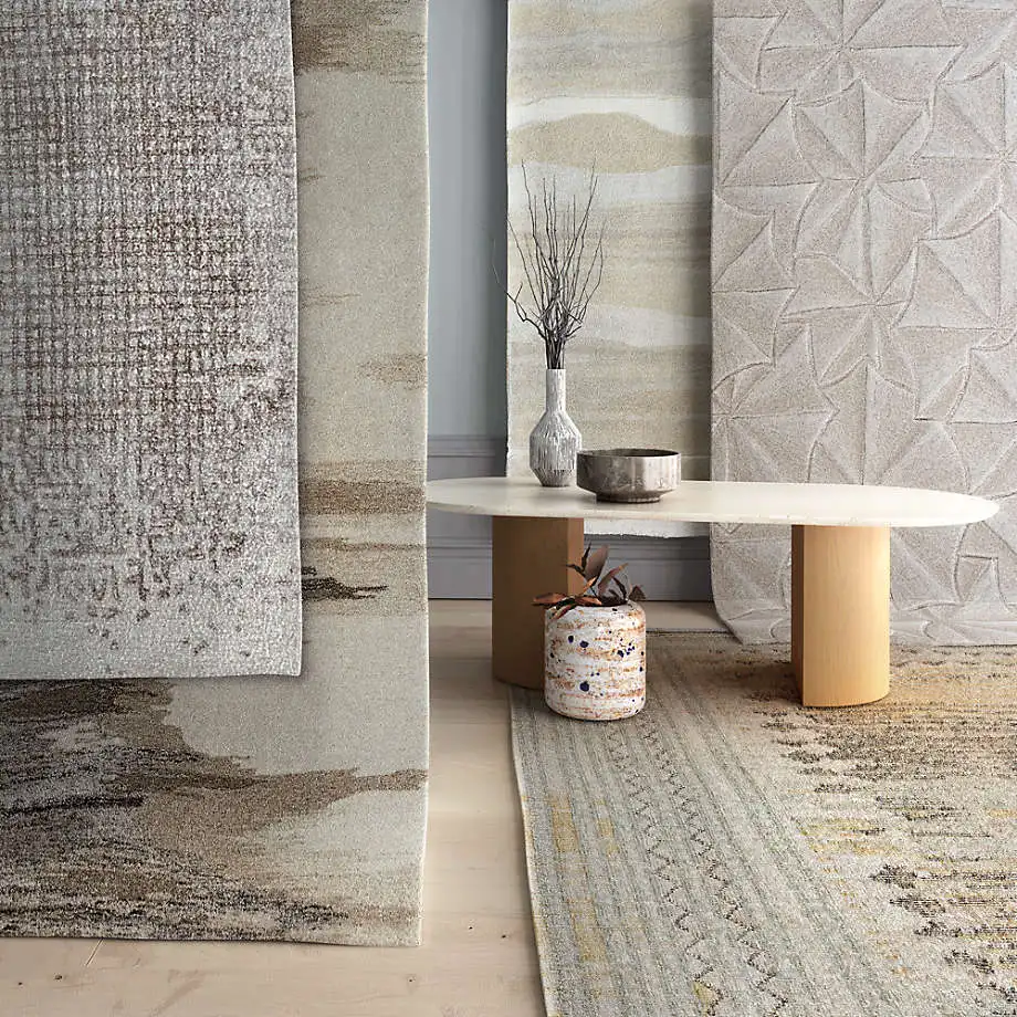 Huaxu Luxury Custom Design Postmodren Live Room Natural Marble Travertine Coffee Table