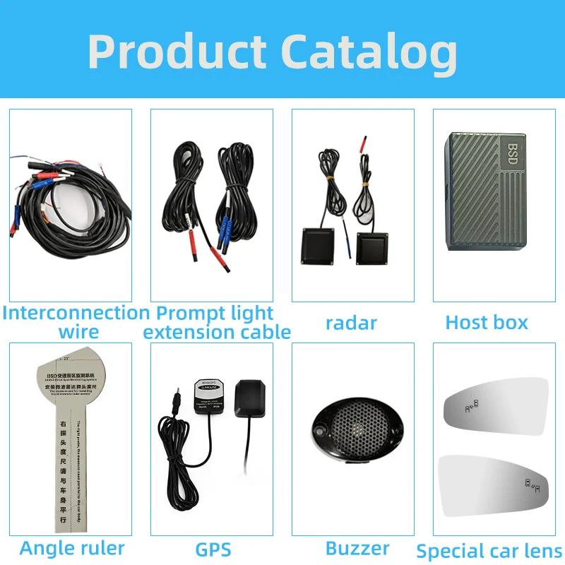 BSD detection blind spot detection system 24GHz microwave radar system lane change assistant system For Toyota