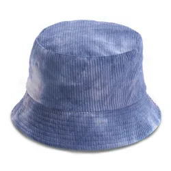 Luxury design printed fishing cap reversible tie dye bucket hat