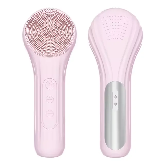 Hot Sale Facial Beauty Device Electric Sonic Vibration Silicone Facial Cleansing Brush