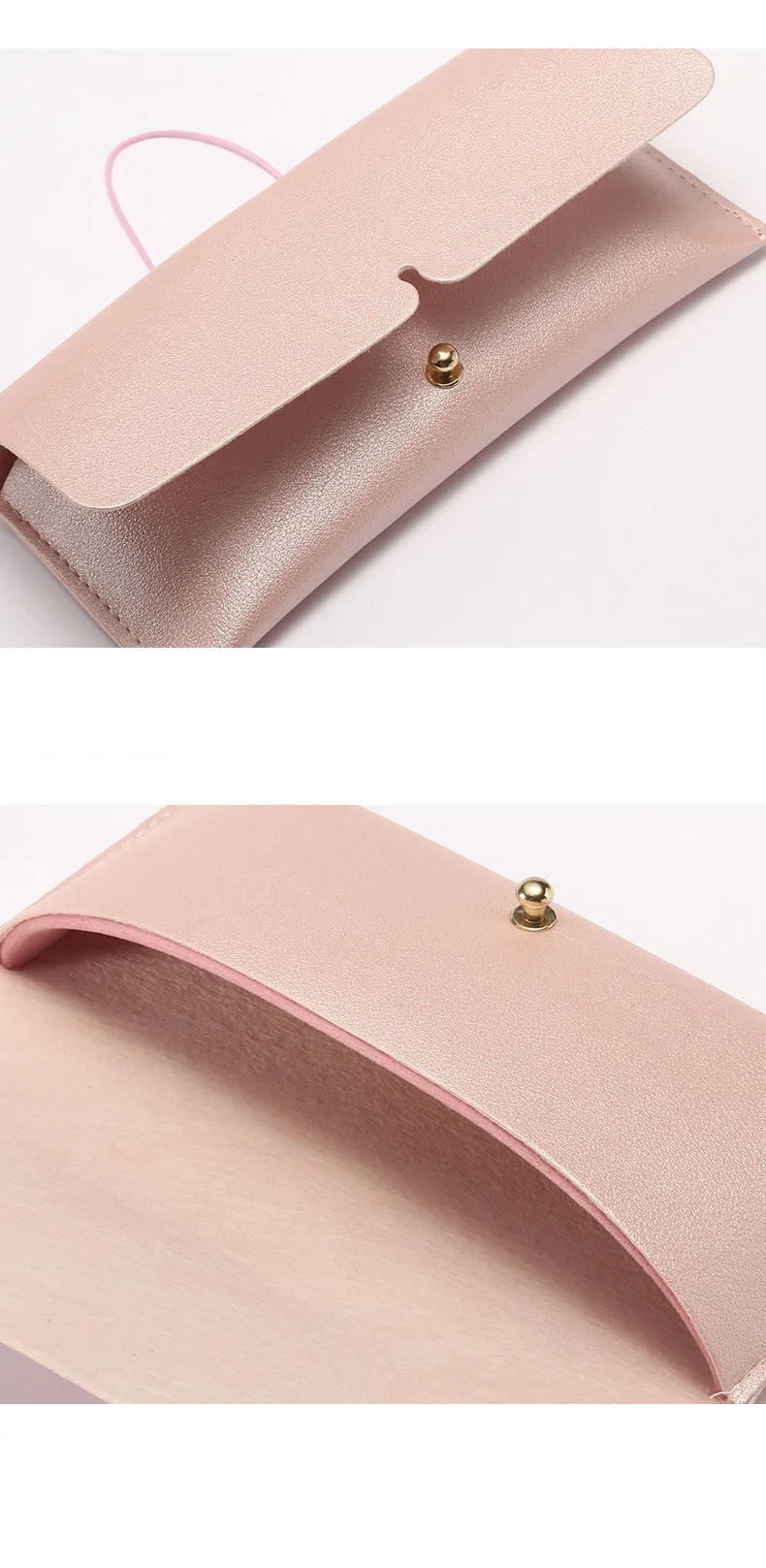 Fashion Sunglasses Box Custom Logo Soft Leather Spectacle Case Bag Glasses Packaging Set