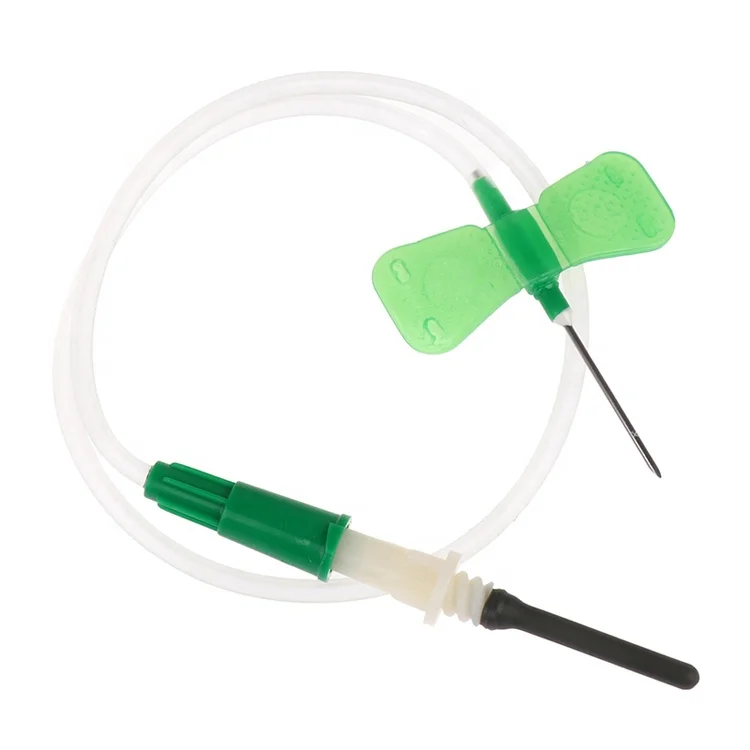 Disposable Multi Sample Venous Blood Collection Needle Green