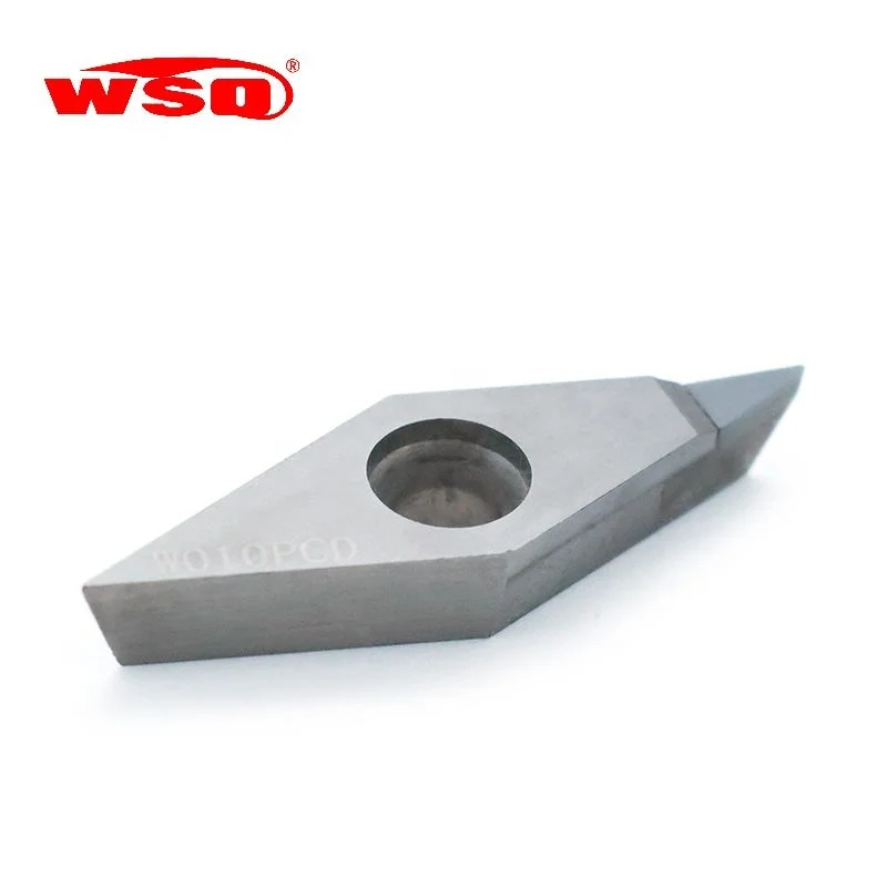 Diamond insert Vcgt 160404 Pcd turning tool carbide insert VCGT160408 VCGT160412 shim pcd turning inserts for cnc lathe machine