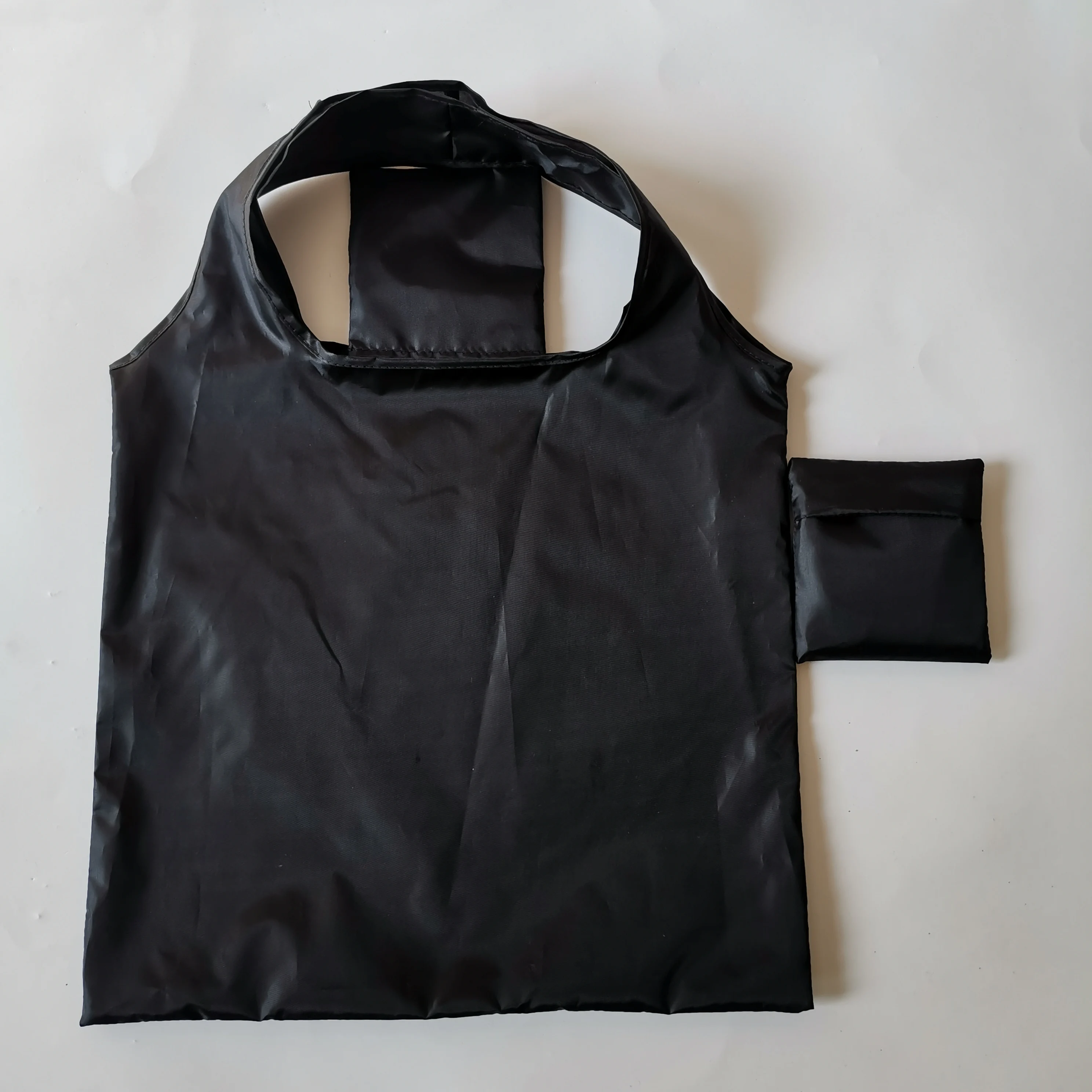 recycled reusable eco-friendly 190t 210d RPET polyester foldable shopping bag for promotion