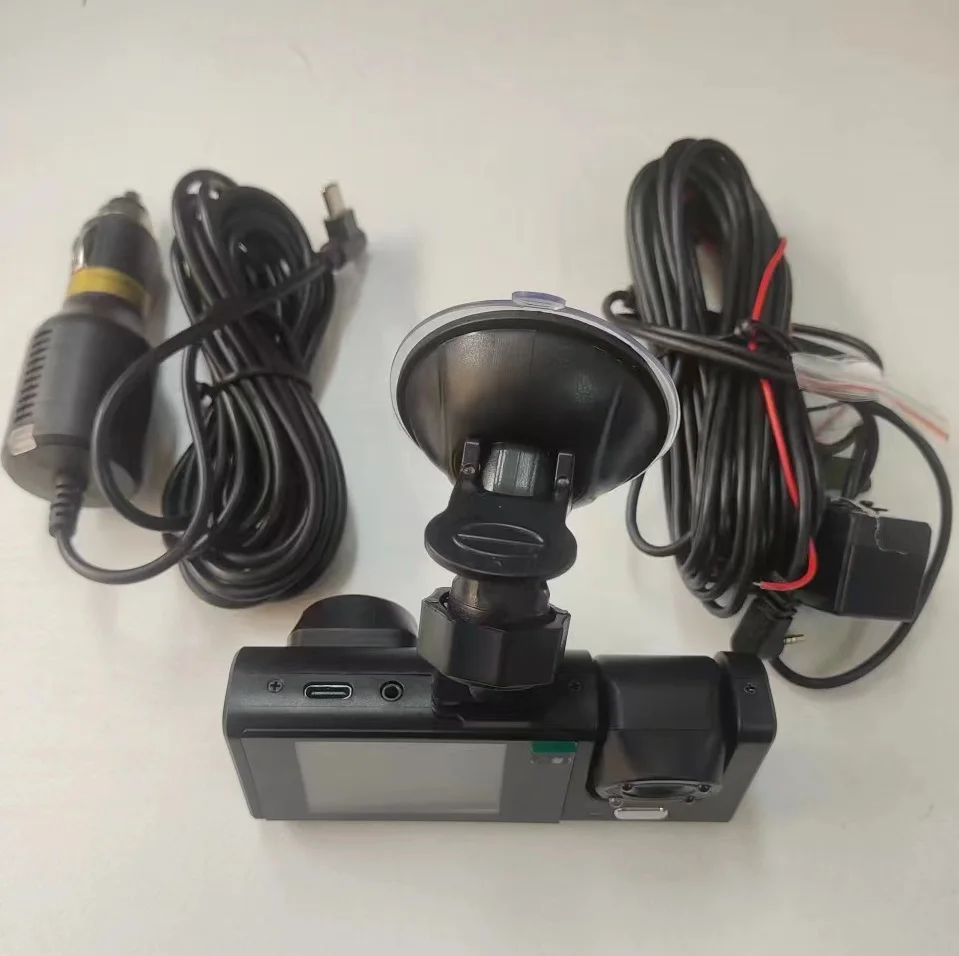 Real Triple Record Plus Weighted Force 3 screens at the same time 2.0-inch IPS screen car dashccam