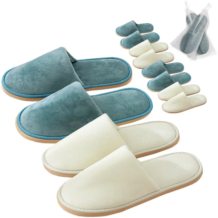 UG Green Spa Slippers indoor bathroom hot spring hotel slipper Guestroom SPA Toiletries Supplies Disposable Slippers