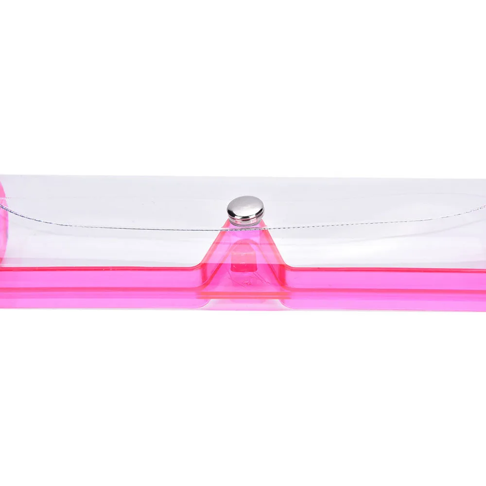 Amazon Hot Sell Transparent snap fastener Eyeglass Case Multicolour Eyewear Case PVC Glasses Box