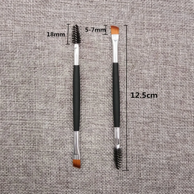 Двухсторонняя Золотая кисть для бровей Spoolie Brush с двойным углом ресниц