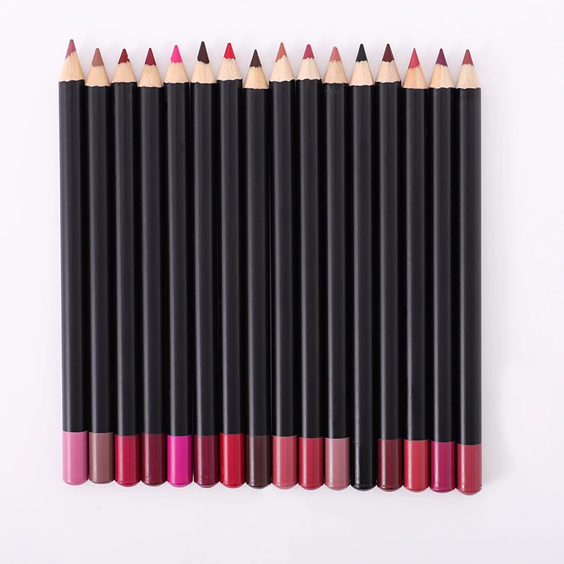 16 Color Wholesale Waterproof Vegan Lip Liner Pencils Private Label Lip Liner