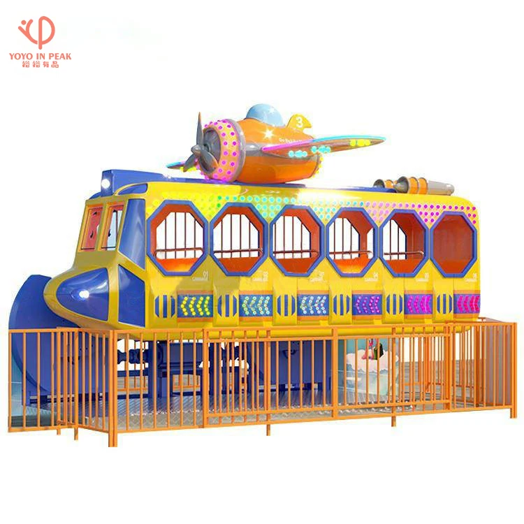 Amusement Park Rides Family Games Machine 24 Seats Mini Miami Ride Swing Crazy Wave Bus Rides