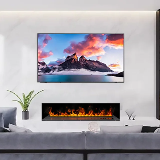 1m no heating option sound fire places 3d water vapor fireplace for home decoration