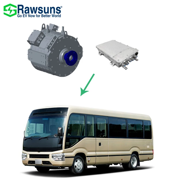 Rawsuns AC Traction Motors PMSM EV Conversion Kit RDD1100 Bus Truck Electric Powertrain Inverter Control Diesel Electric Drive