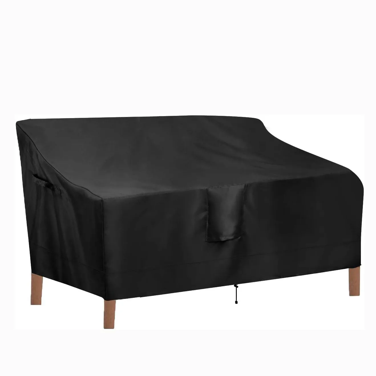 Custom logo dustproof Waterproof 600d Oxford Fabric  Outdoor Garden Chair Cover Patio Furniture Chair Cover