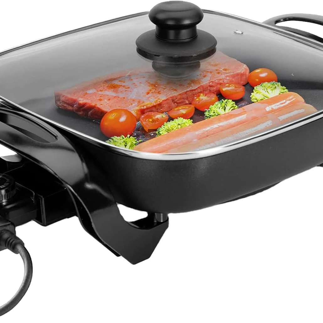 Maibo 2023 High Quality Non Stick 30cm Portable Electric Frying Pan Electric Skillet