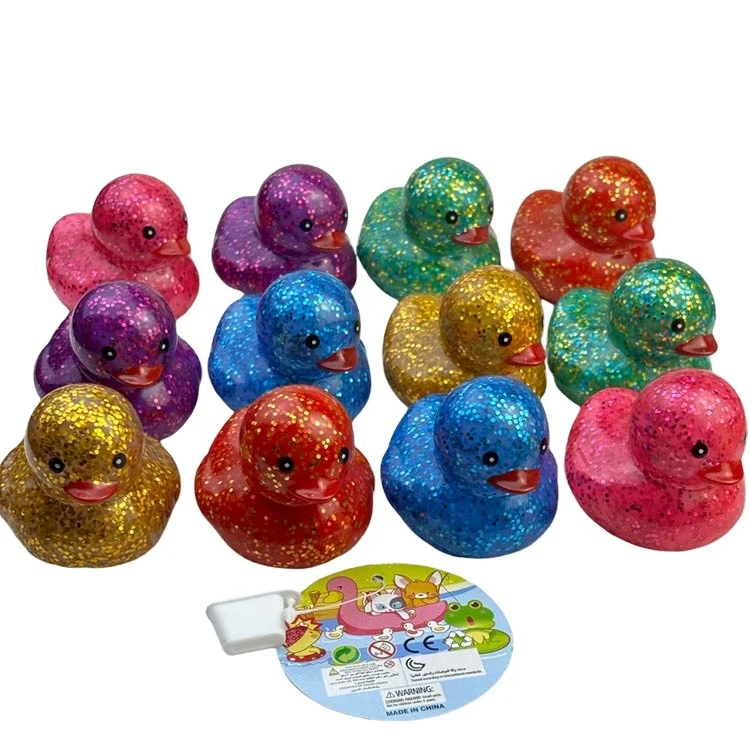 Hot selling toys bath animal toy rubber animal Baby Bath Water Duck Toy Sound Mini Yellow rubber Ducks for baby play