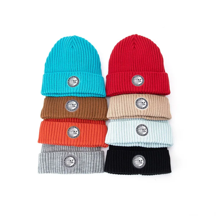 Оптовая продажа стильные модные зимние лыжные вязаные шапки-бини с вышивкой на