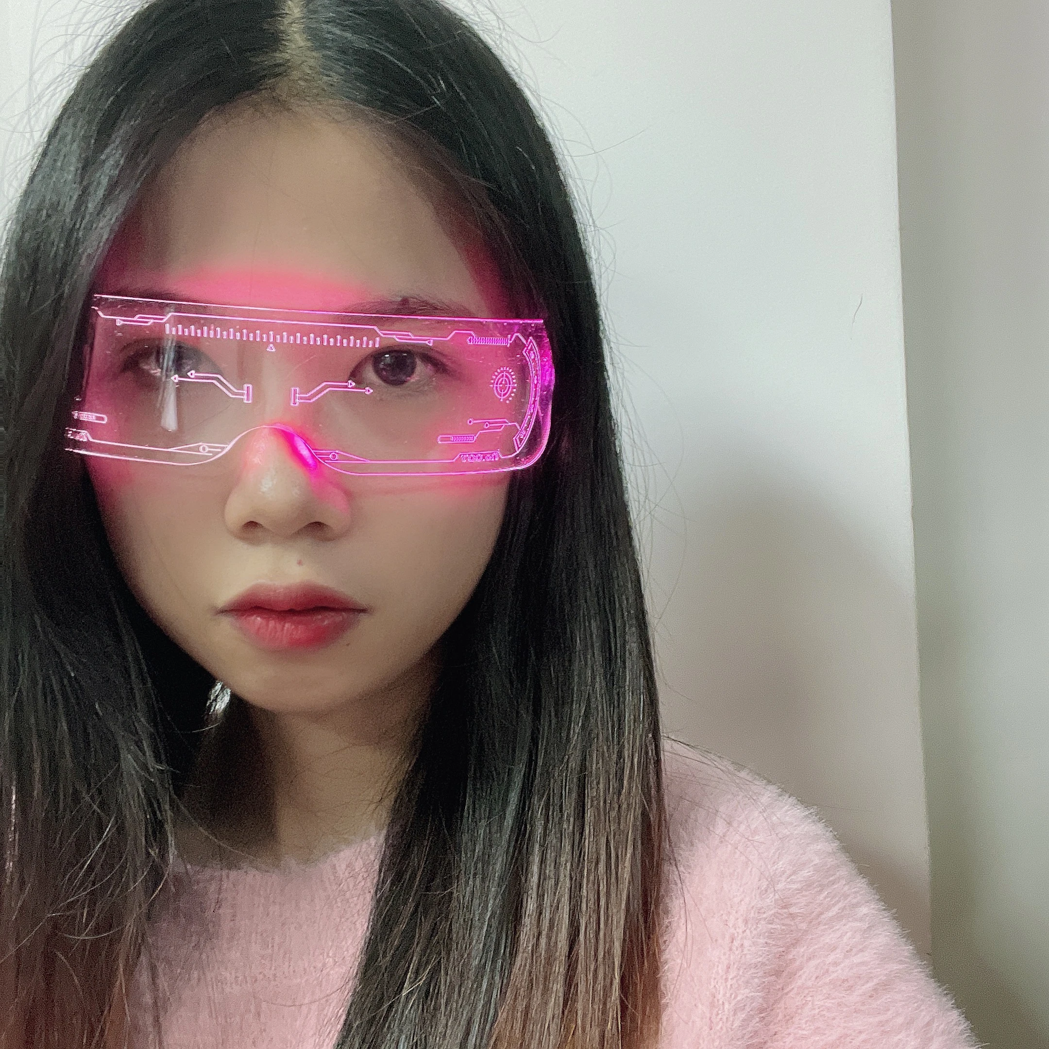 New Style Fashion Led Transparent Glasses Most Popular Led Light Up Glasses High Quality Glasses