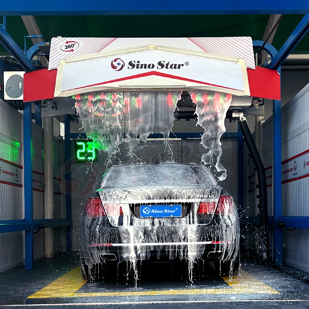 Max. Car Size 6000*2200*2000mm car washing equipment/ touch free automatic car wash machine with best design
