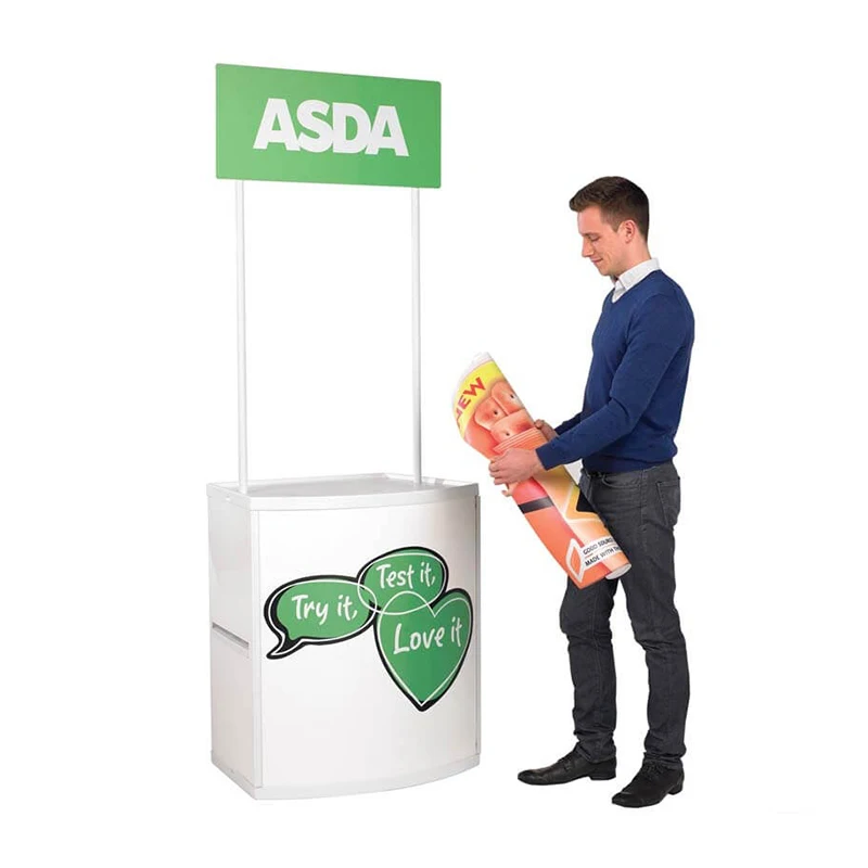 High Quality PP/ABS Counter Display Stand for Trade Shows Premium Promotion Table