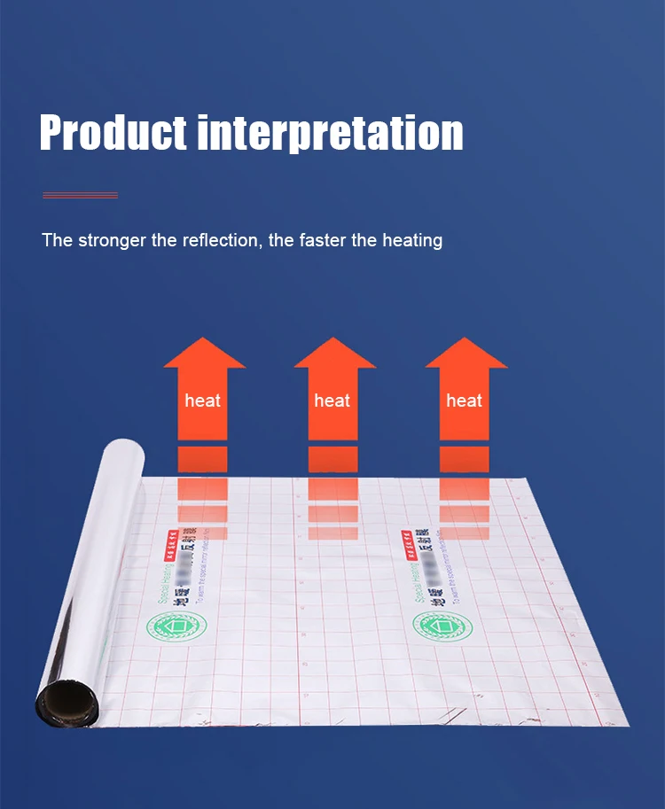 High Quality of Water Vapour Proof Aluminum Foil Laminate Film for Flooring & Accessories Underfloor Heat Film isolierung