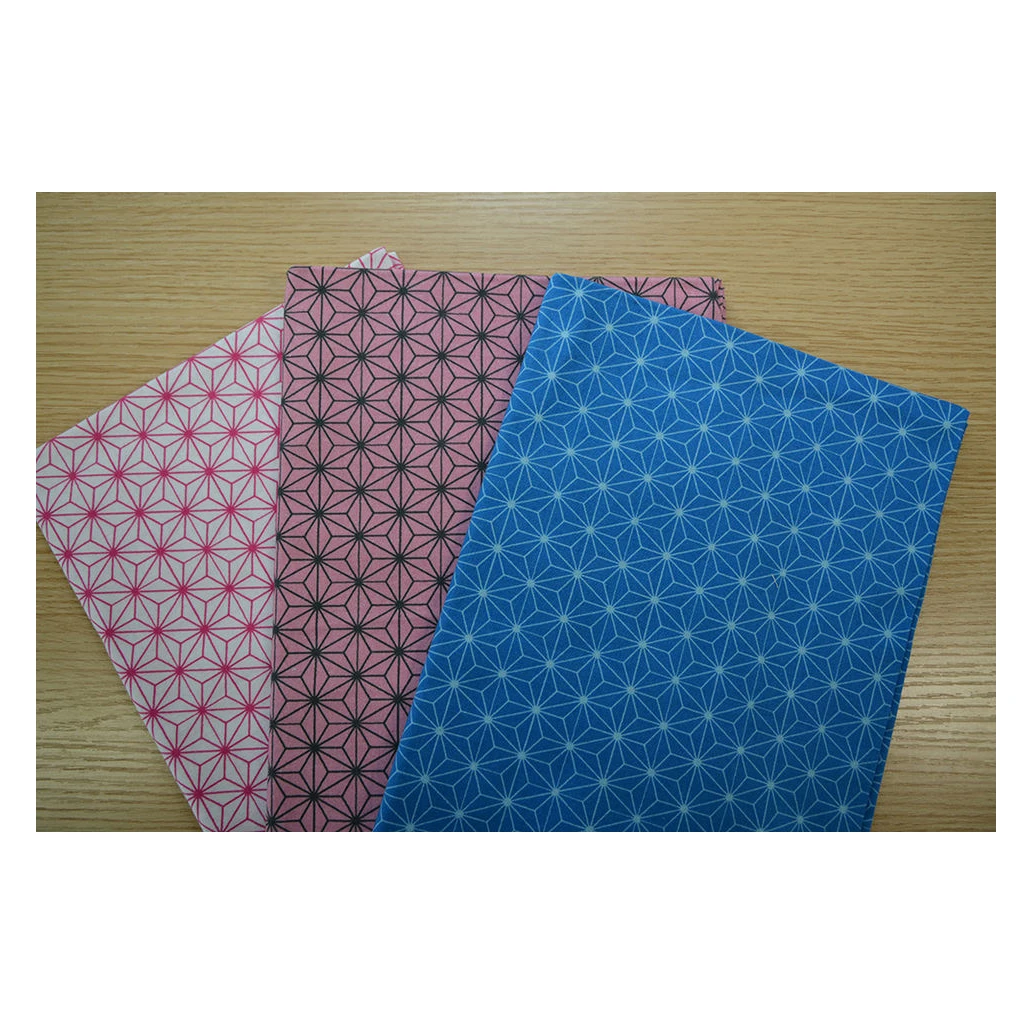 Japanese patterns cotton mizudama dot asanoha pattern wholesale clothing fabric