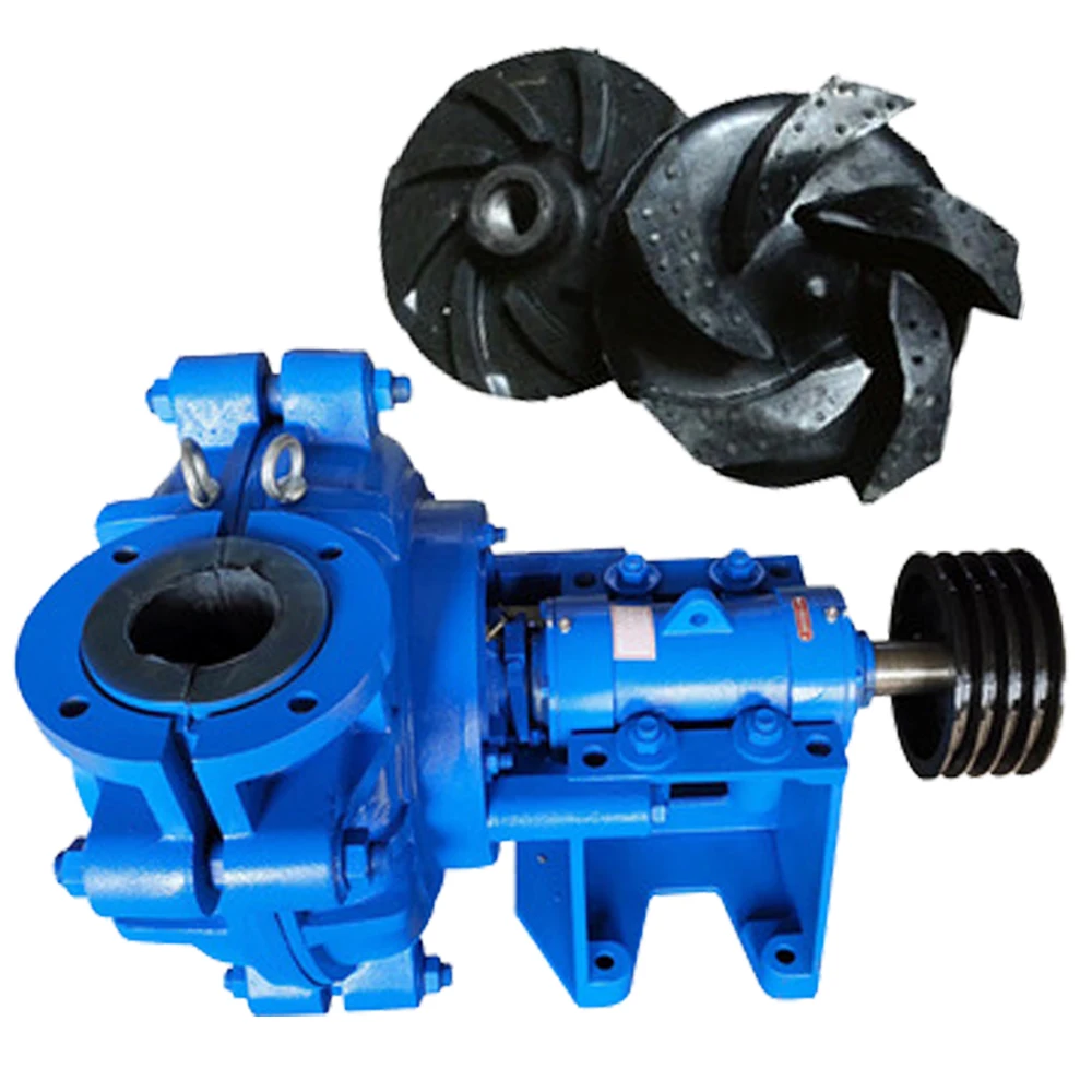 CMAHR Single impeller low speed high wear resistance mobile slurry pump for copper mine iron mining