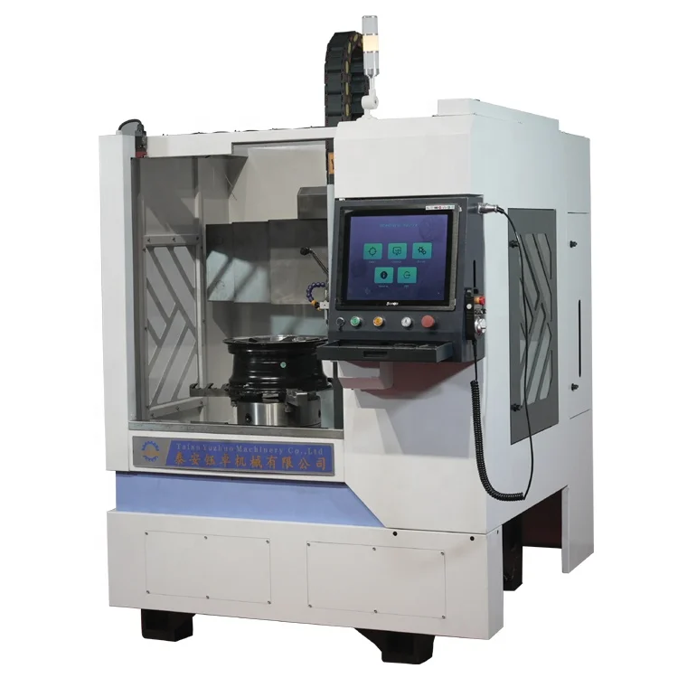 WRC 30 Vertical alloy wheel cnc lathe machine for repairing and making wheel hub