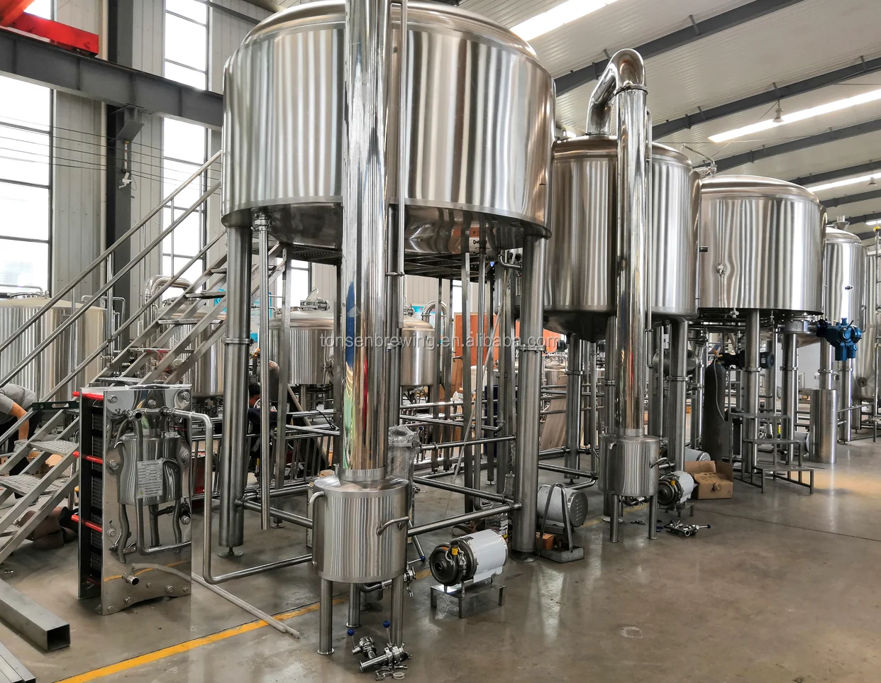 Автоматическое управление 2000L 20bbl 3000L 30 цилиндр пивоваренное оборудование Пивоваренная машина система