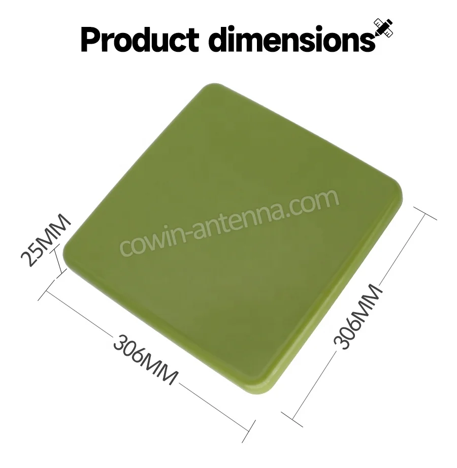 Customized Green Dual Polarity High Gain 2.4GHz 5GHz Dual Band 2x2 MIMO Panel Outdoor Long Range WIFI Antenna
