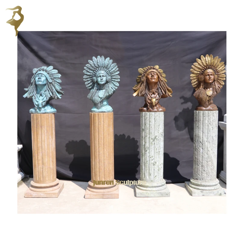 Modern Indoor Outdoor Bronze Ancient Rome Statues Famous Busts Sculpture