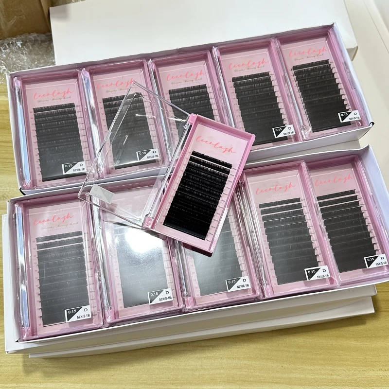 Cashmere 005 cc 8mm25mm matte black lash extensions wholesale private label eyelash extension supplies
